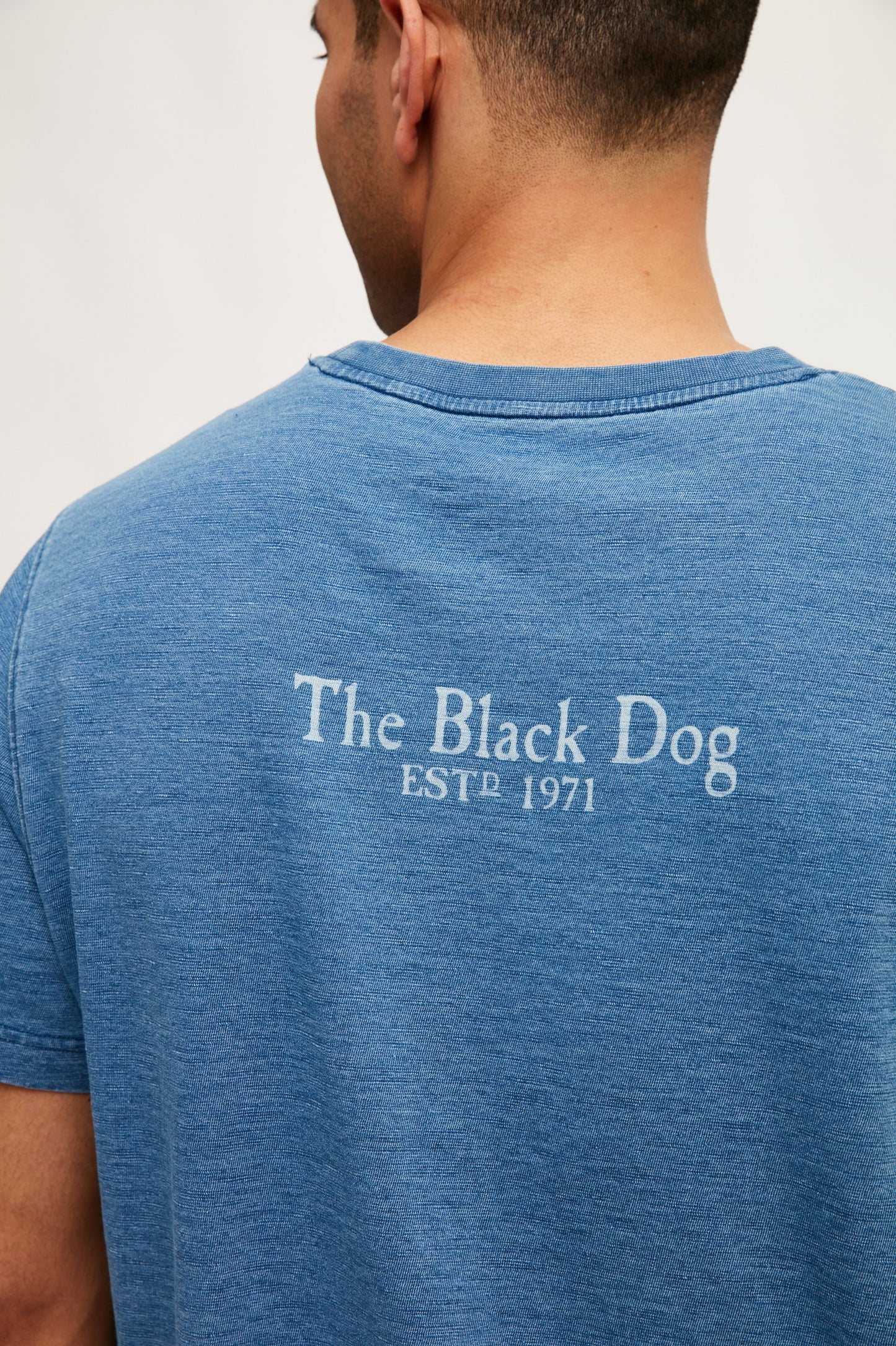 Mens Indigo Dog Classic Shortsleeve Tee
