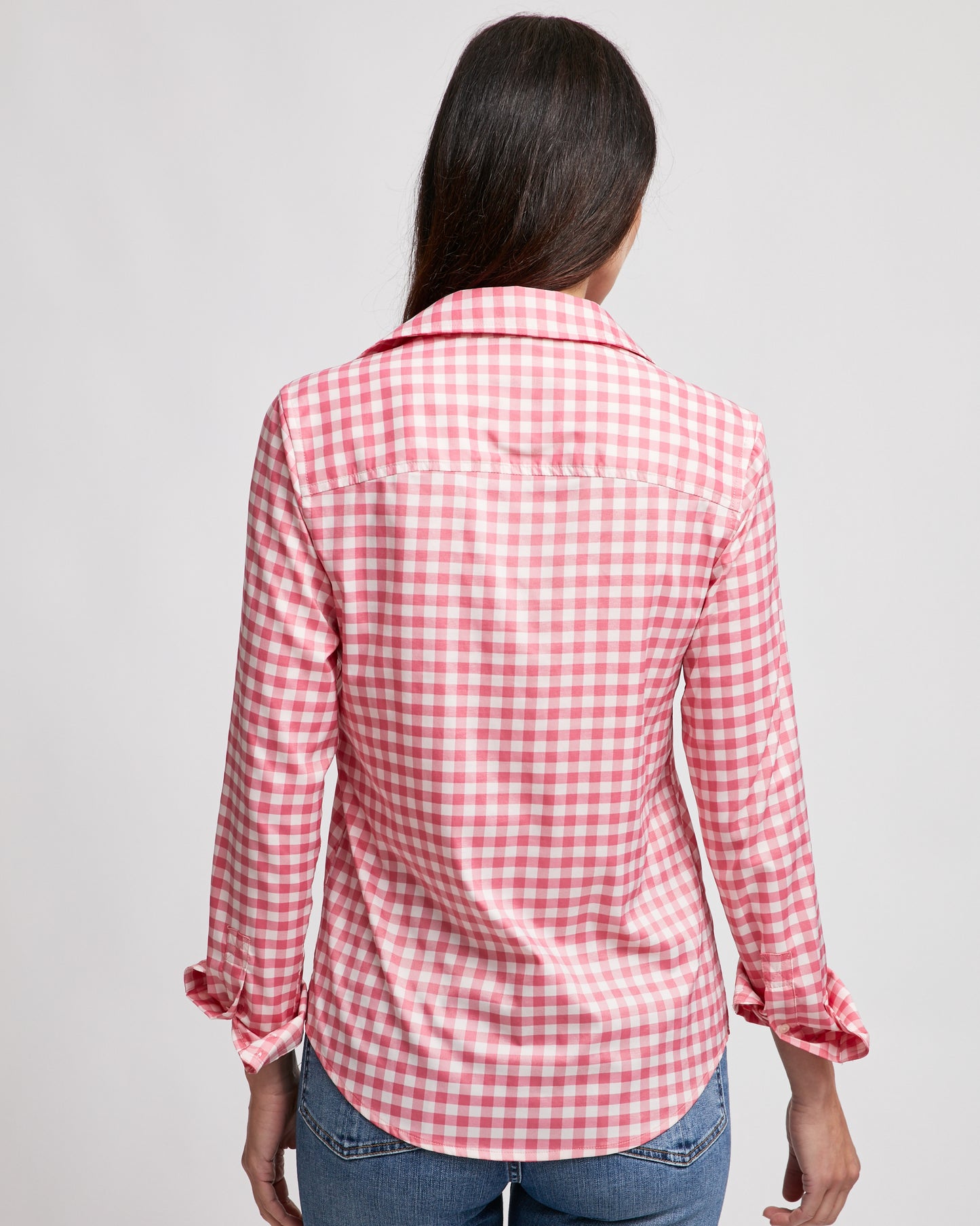 Ladies Gulf Check Longsleeve Shirt