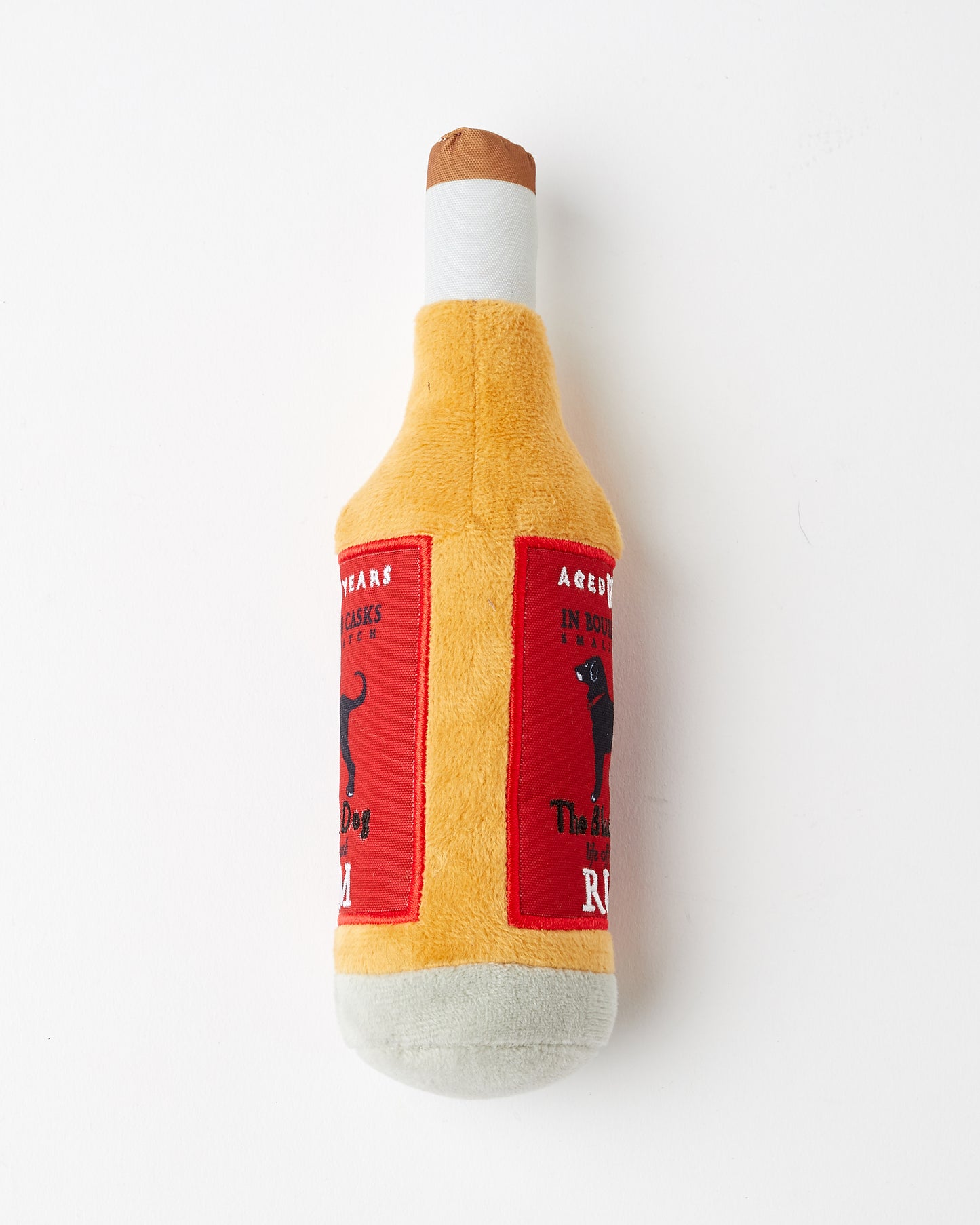 Rum Bottle Plush Dog Toy