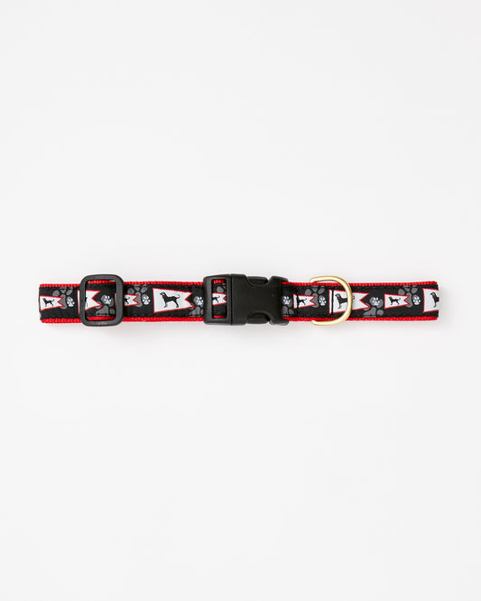 Black Dog Burgee Dog Collar