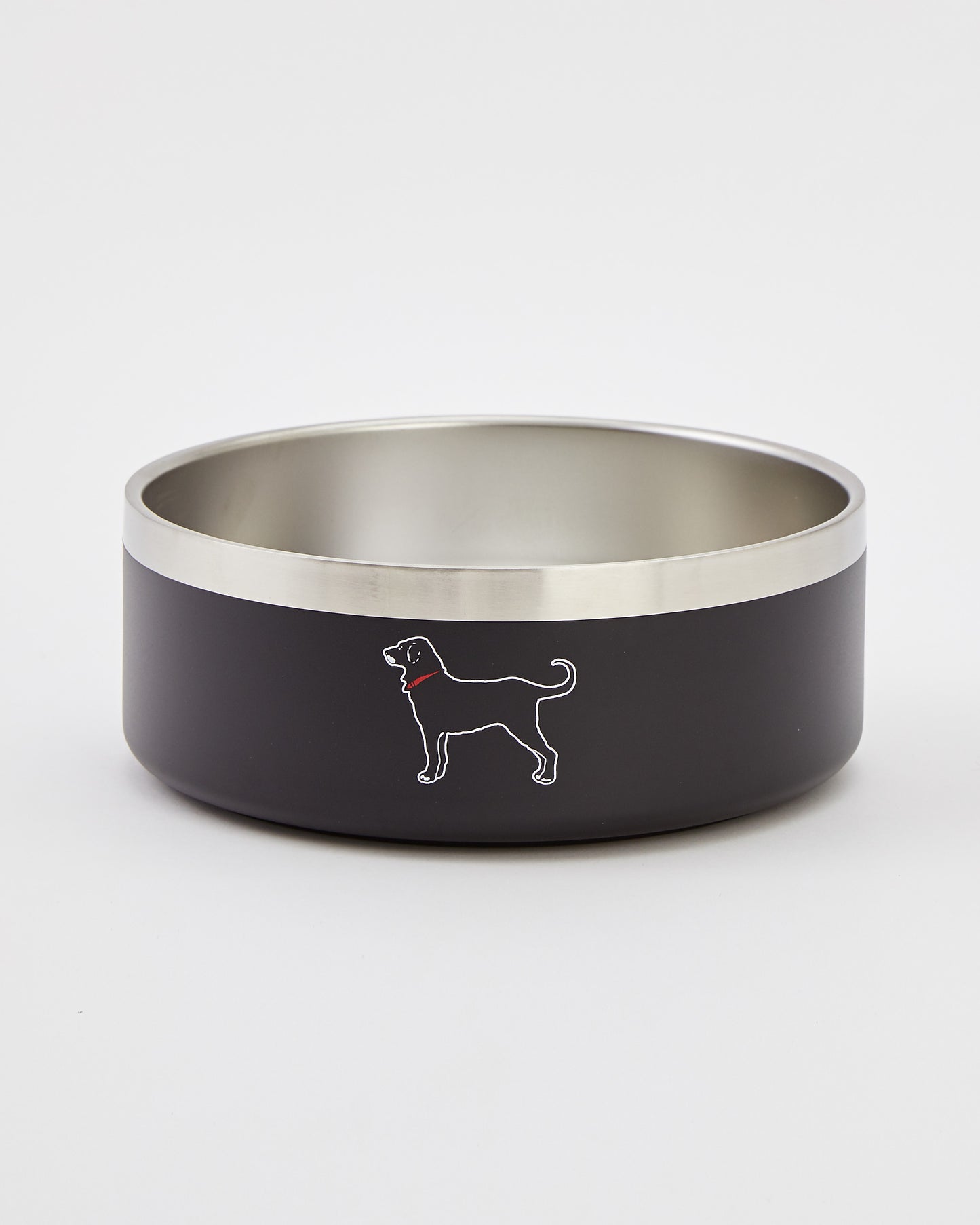 Black Dog Stainless Dog Bowl
