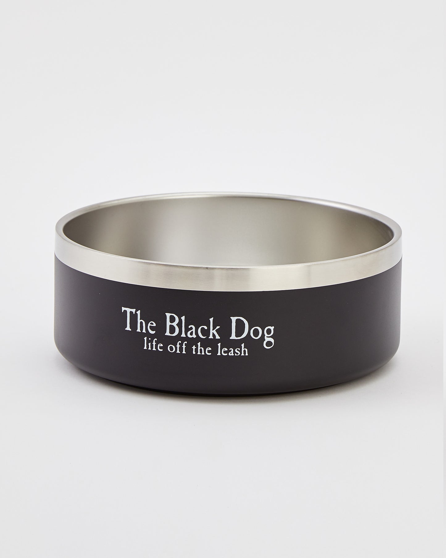 Black Dog Stainless Dog Bowl
