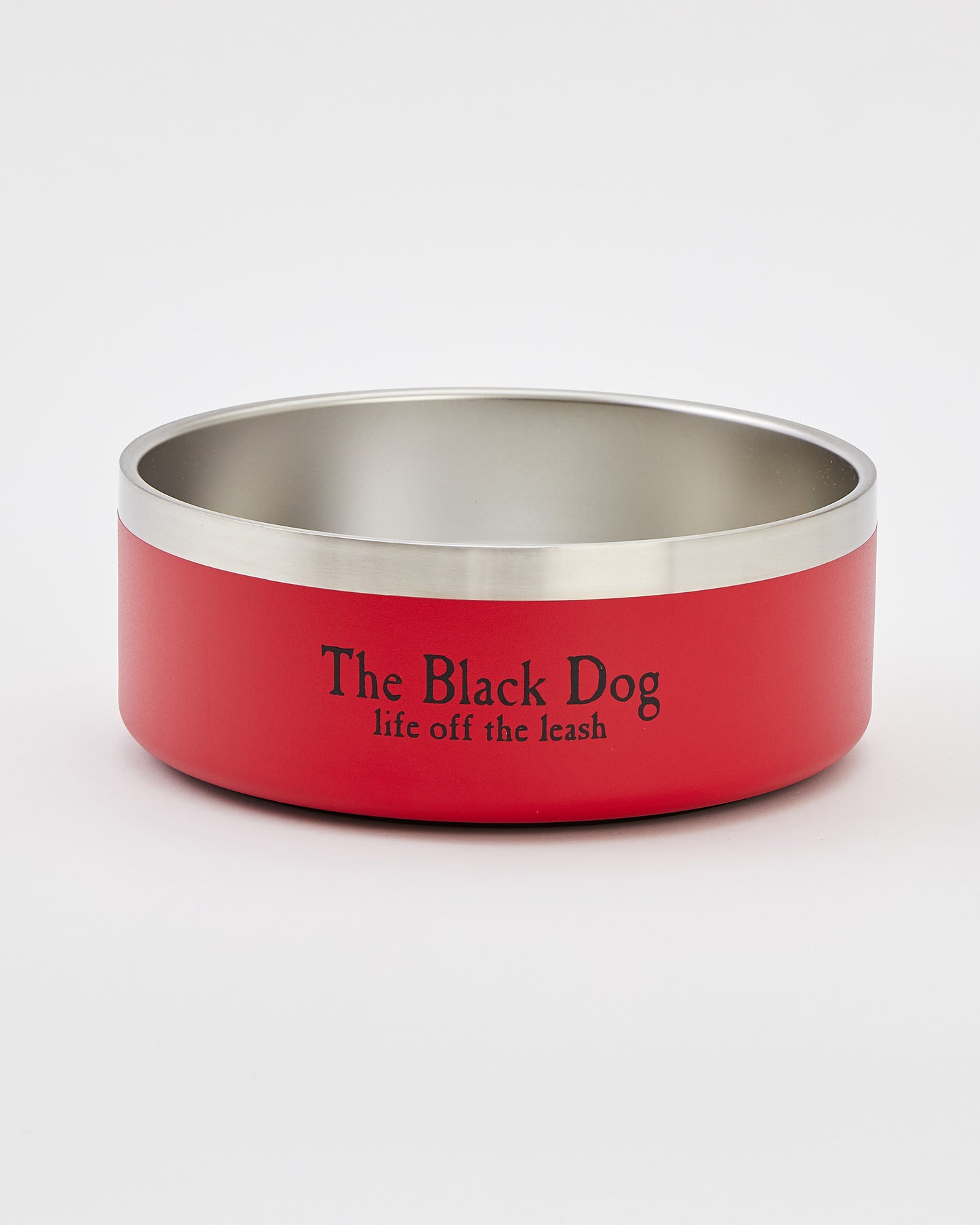 Black Dog Stainless Dog Bowl