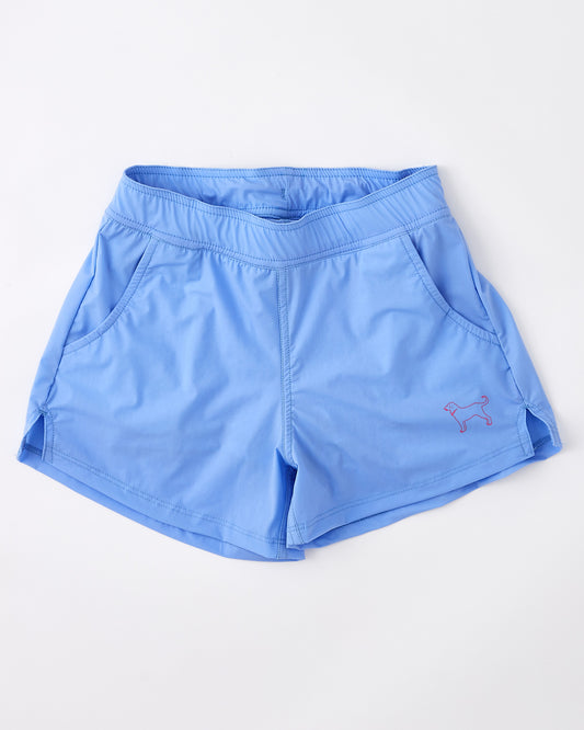 Girls Black Dog Swim Shorts