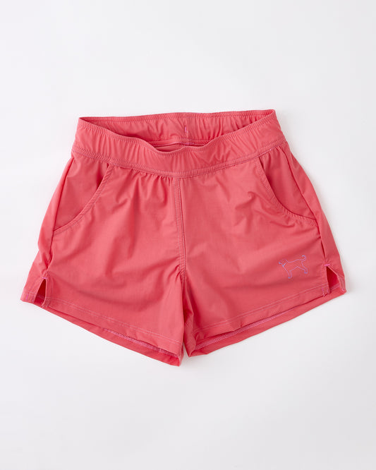 Girls Black Dog Swim Shorts