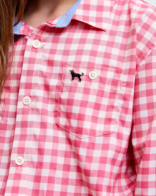 Kids Gulf Check Longsleeve Shirt