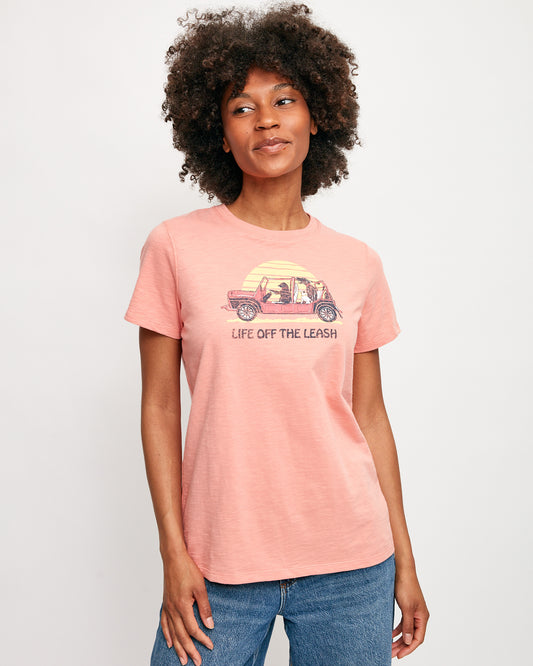 Ladies Electric Slub Shortsleeve Tee