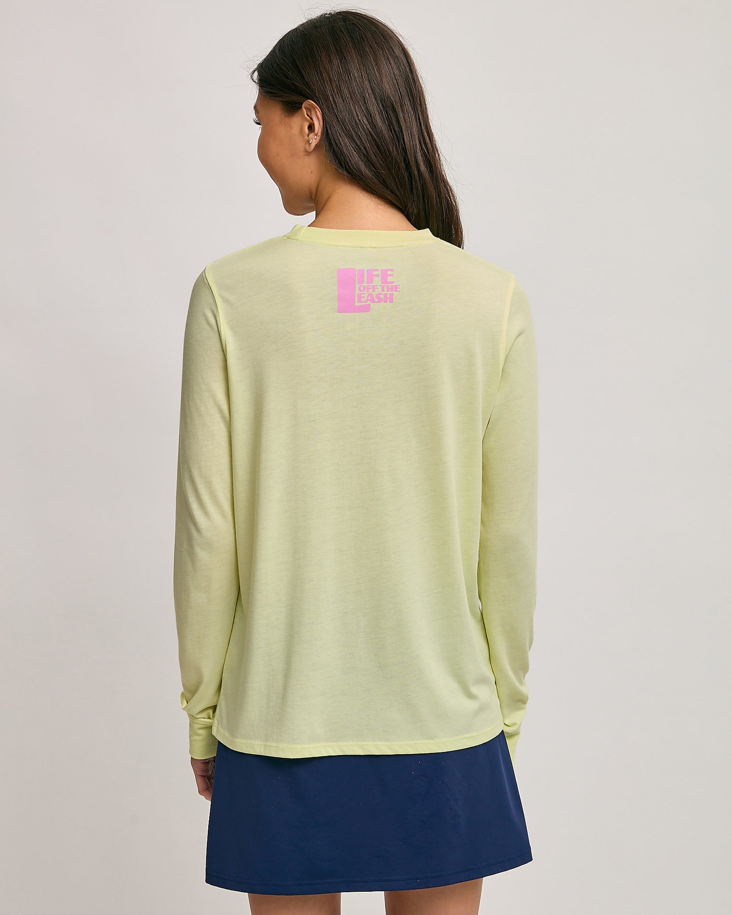 Laides Washburn Tie Dye Dog Longsleeve Tee