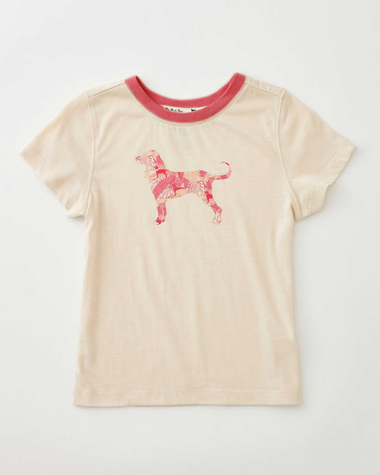 Lil Kids Tropics Ringer Tee