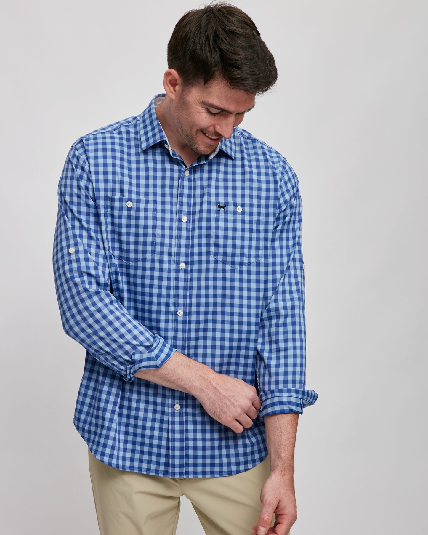 Mens Gulf Check Longsleeve Shirt