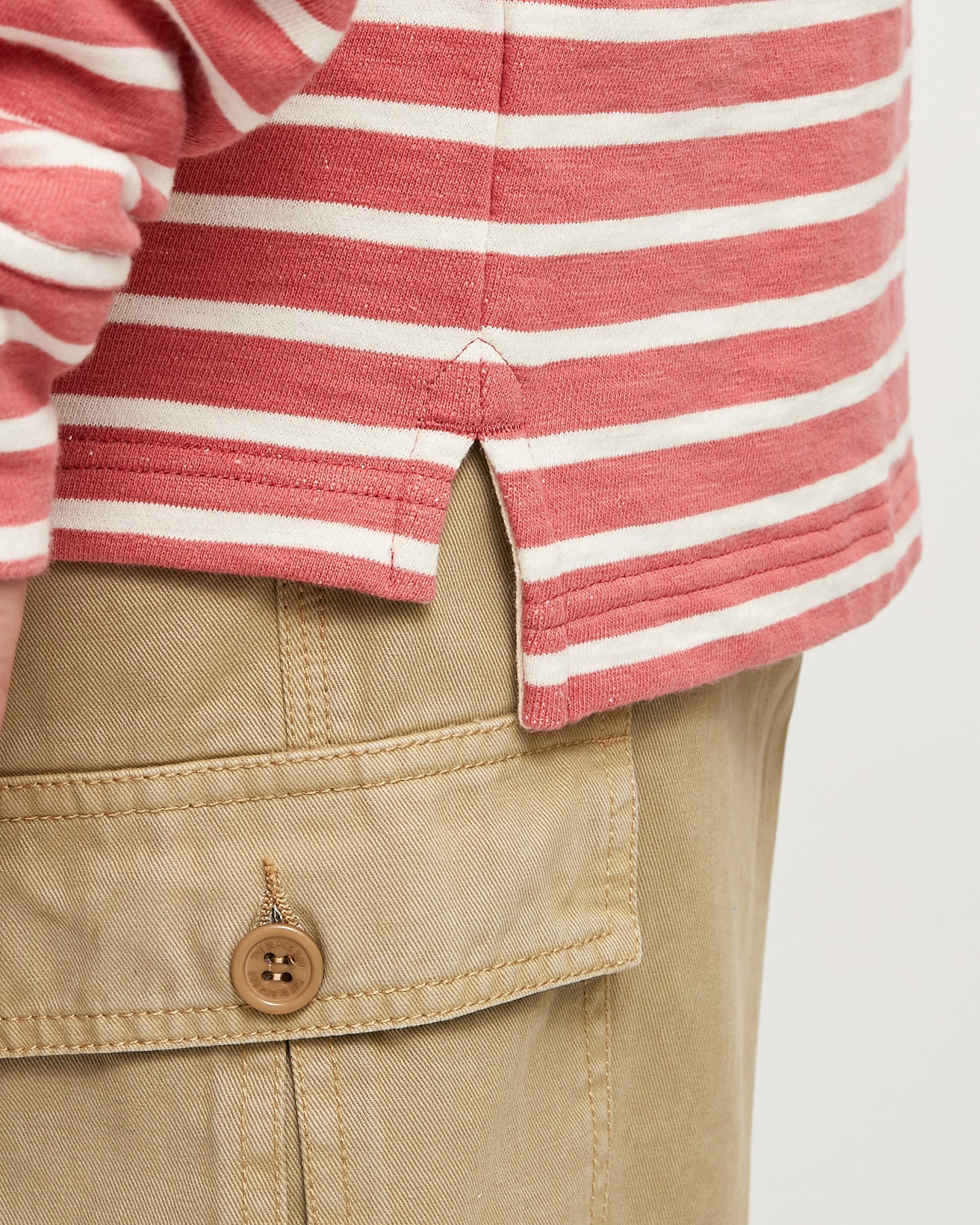 Mens Cove Terry Stripe Hoodie
