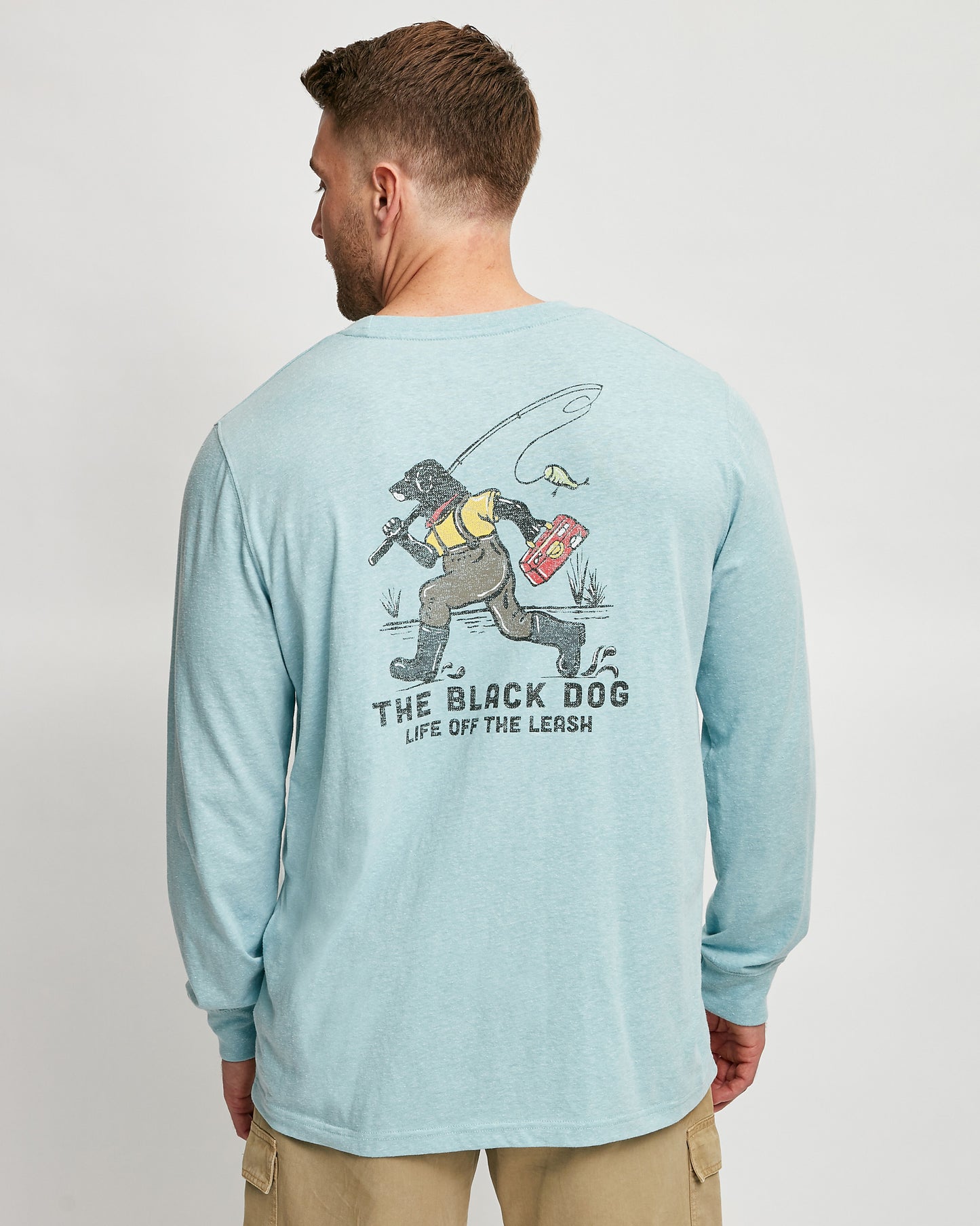 Mens Last Cast Tri-blend Longsleeve Tee