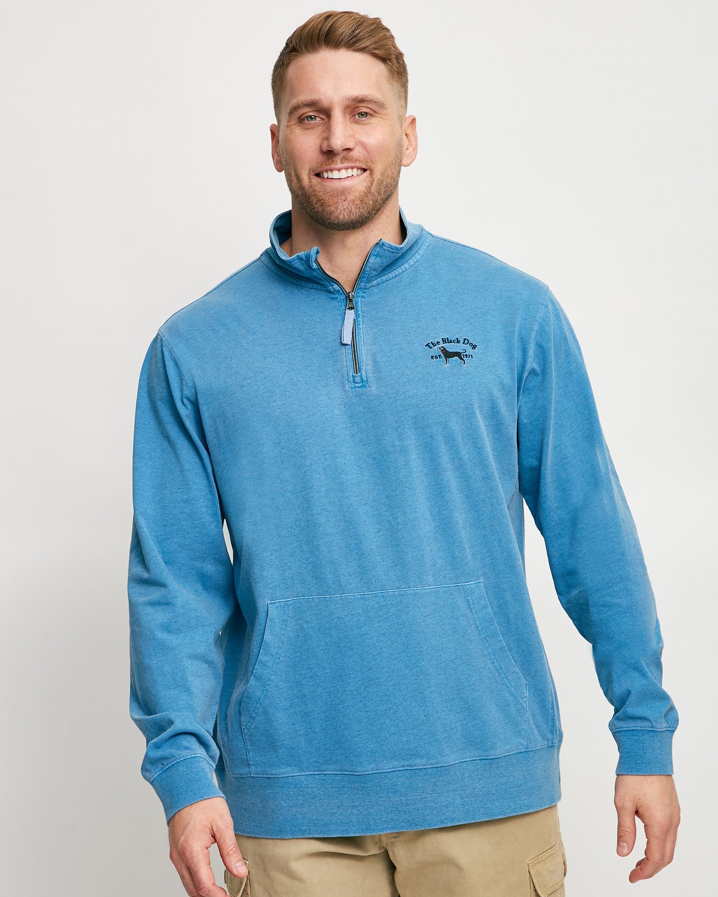 Mens Quarter Zip Cadet