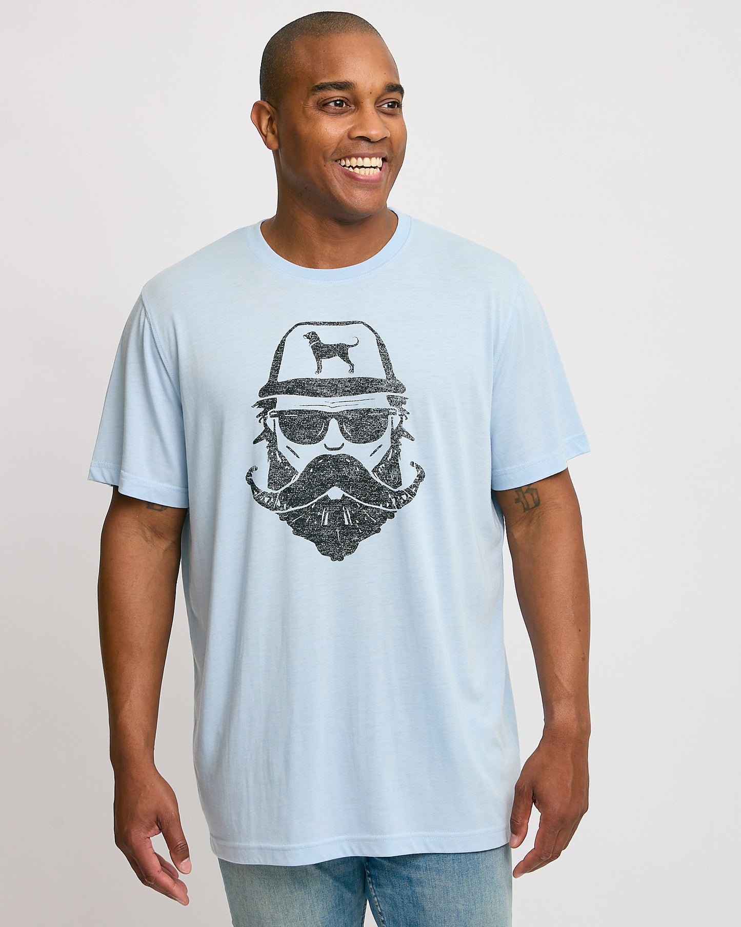 Mens Washburn Mustache Man Shortsleeve Tee