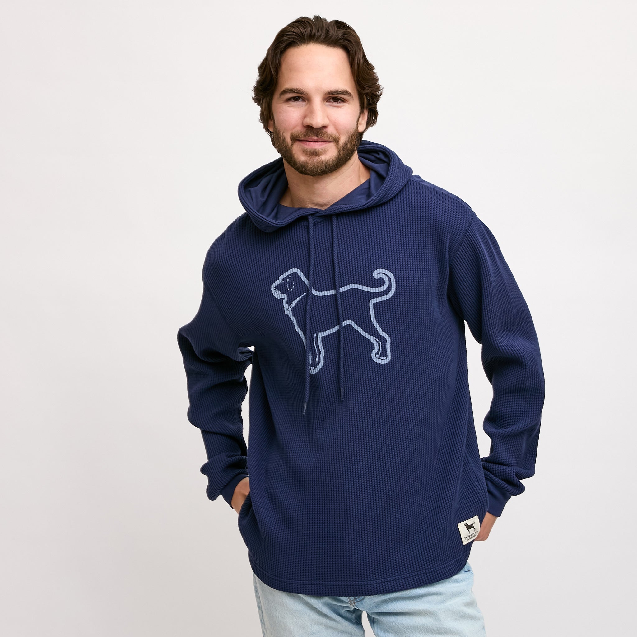Dukes County Waffle Hoodie – The Black Dog
