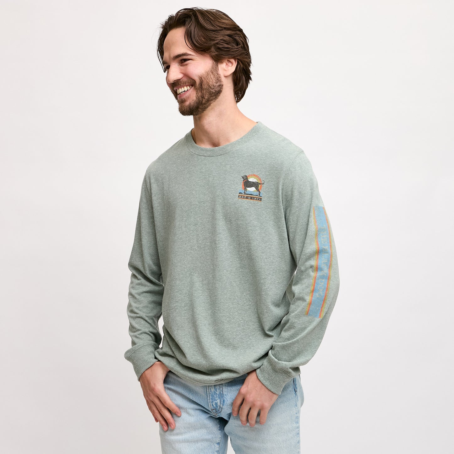 Mens Explore Triblend Longsleeve Tee