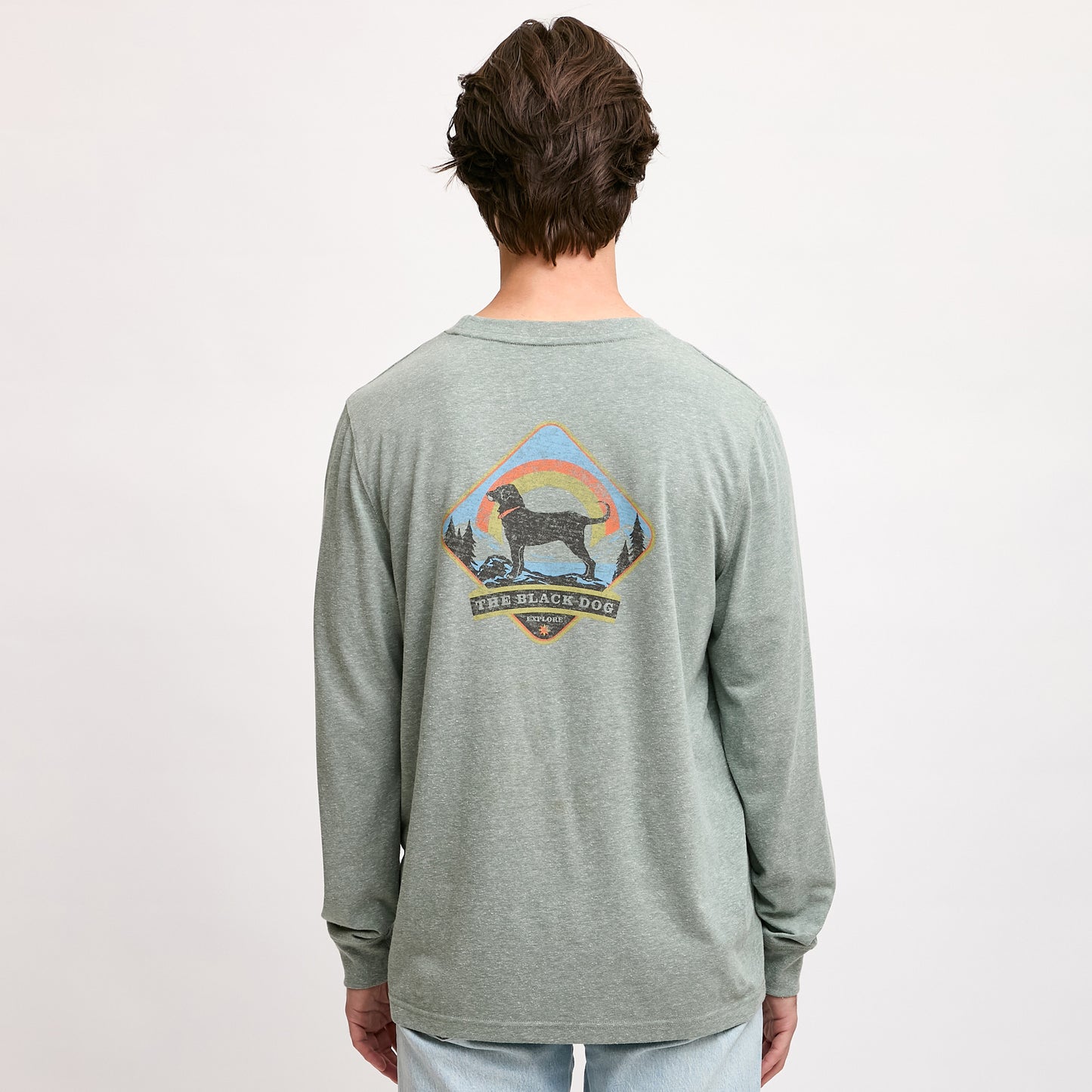 Mens Explore Triblend Longsleeve Tee