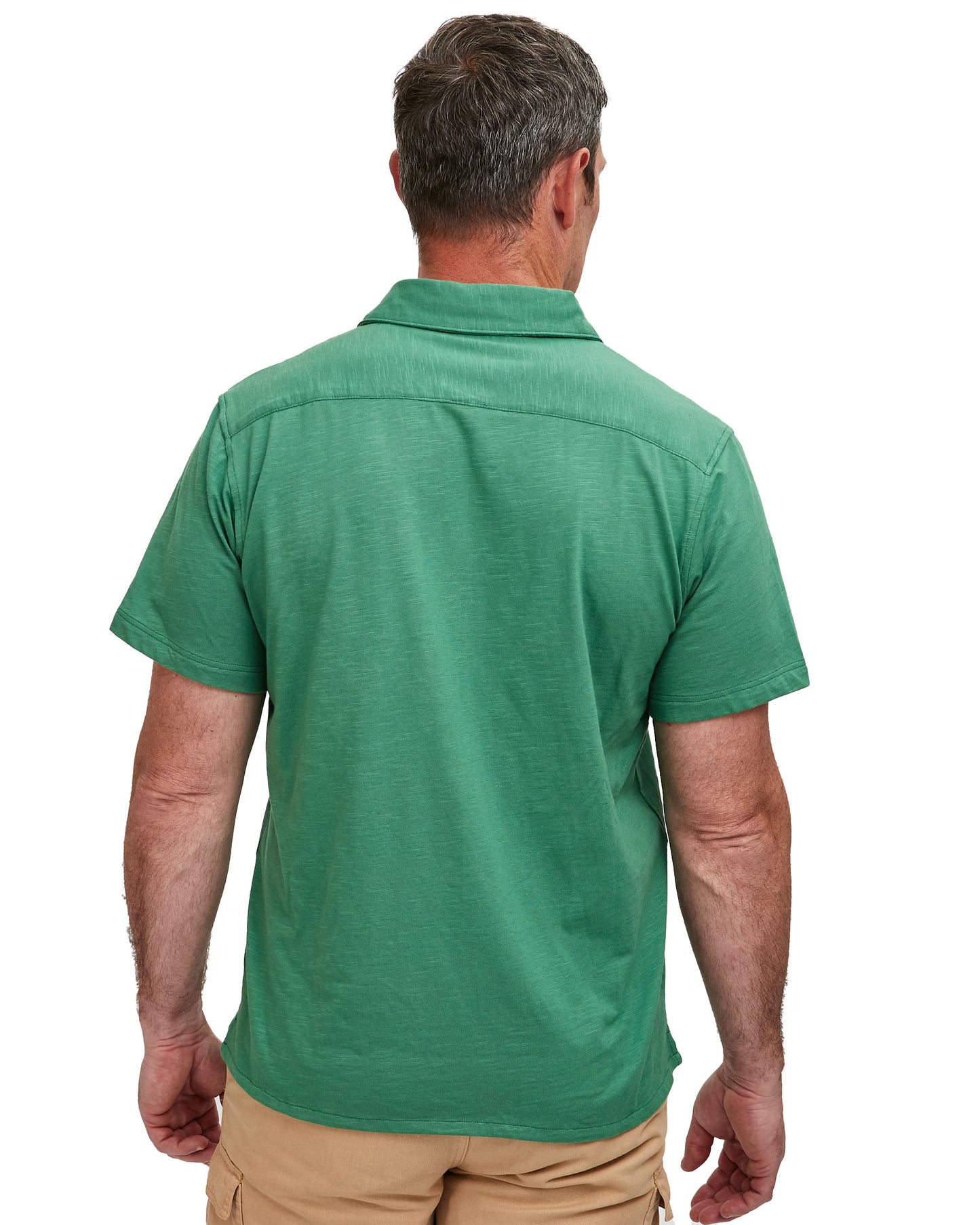 Mens Solid Slub Knit Camp Shirt (SALE)