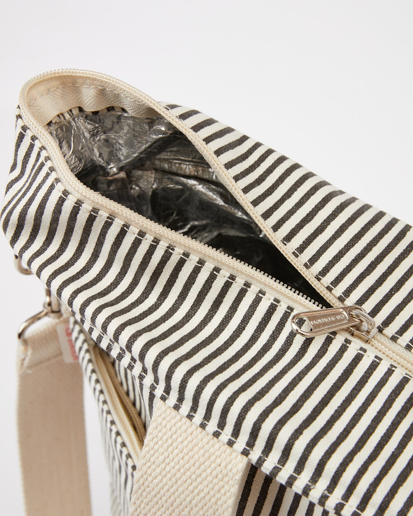 Black Dog Stripes Cooler Tote