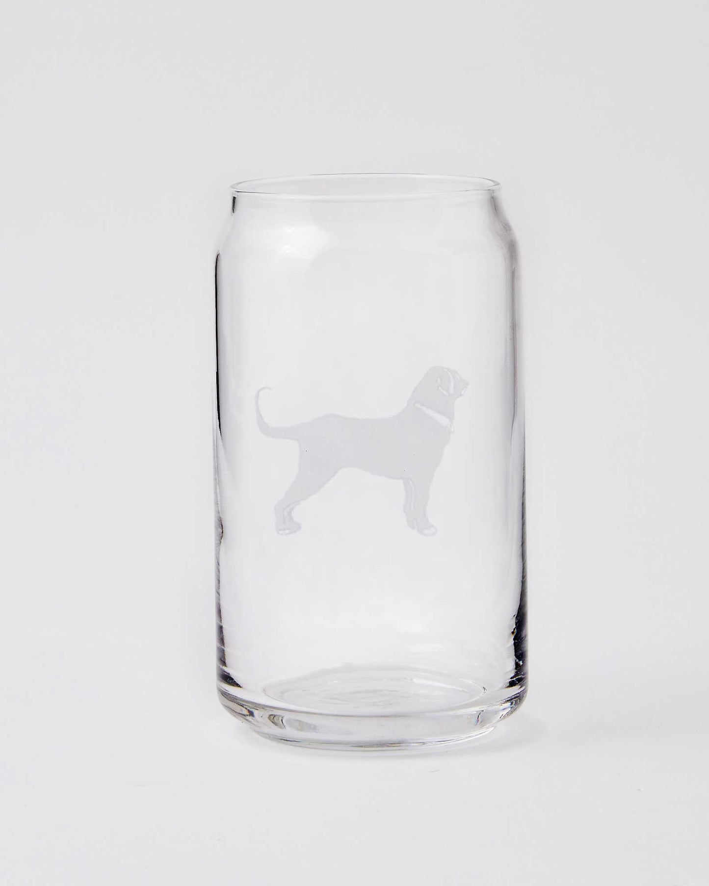 Etched Beer Can Glass 16oz
