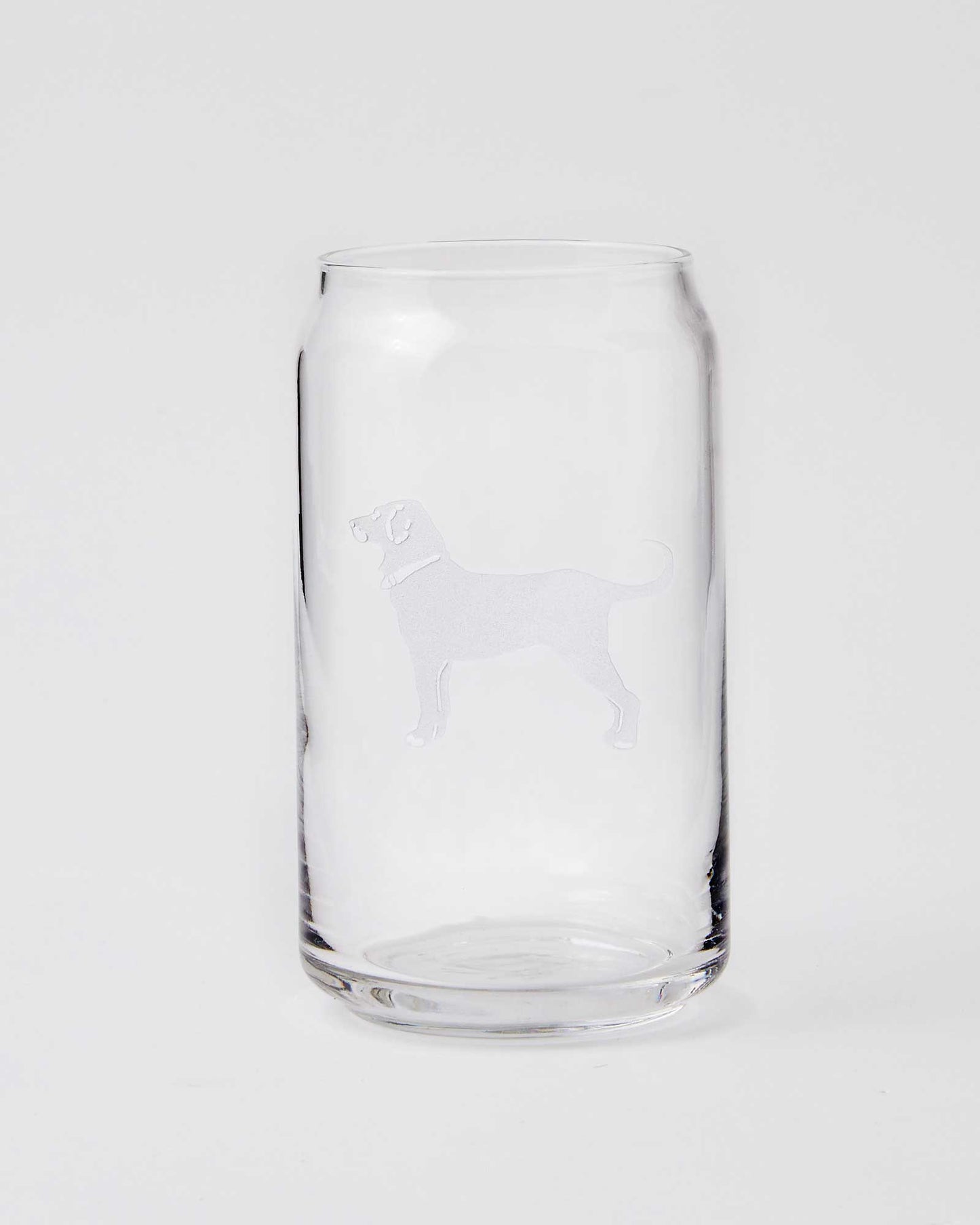 Etched Beer Can Glass 16oz