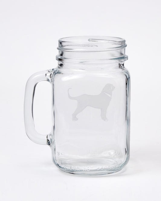 Etched Jar with Handle 16 oz