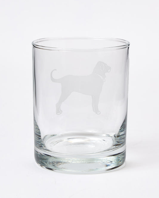 Etched Double Old Fashioned Glass 14 oz