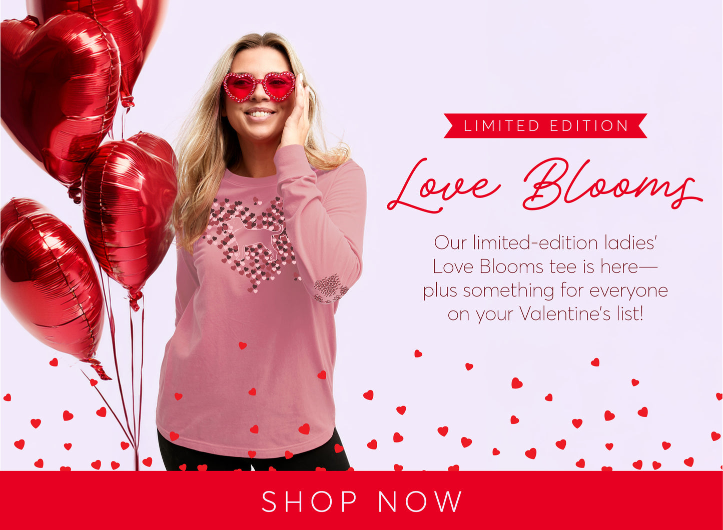 Ladies Love Blooms Longsleeve Tee