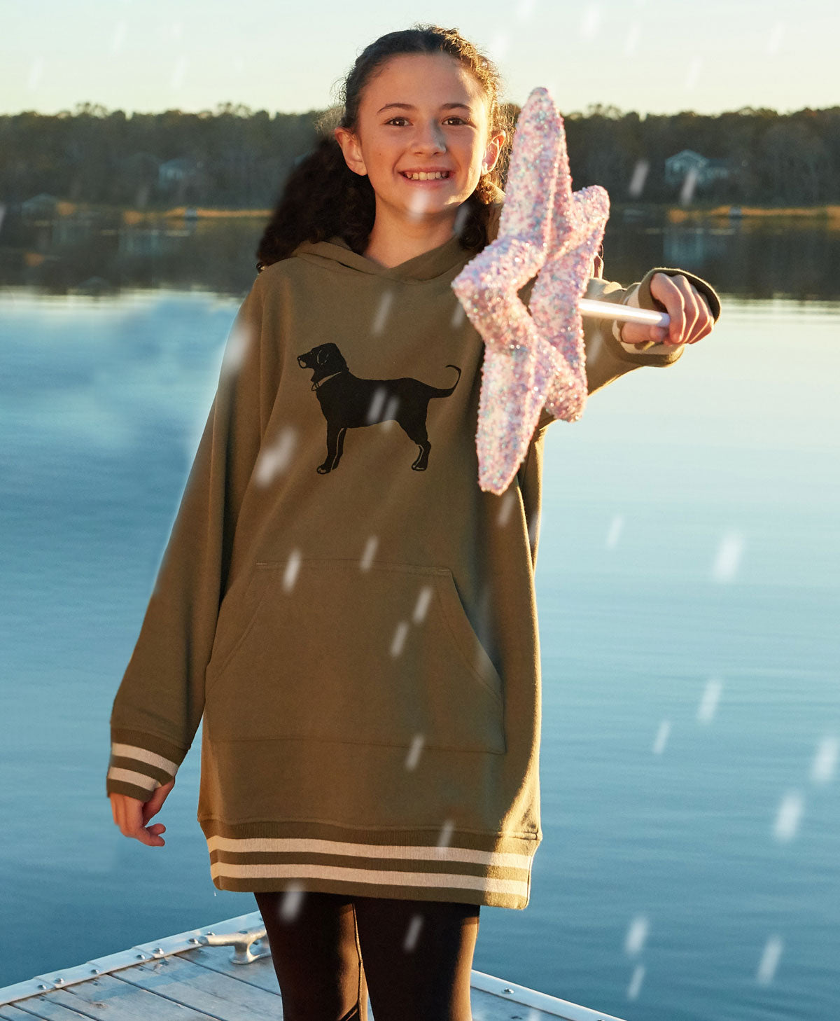 Kids Cozy Camp Long Hoodie