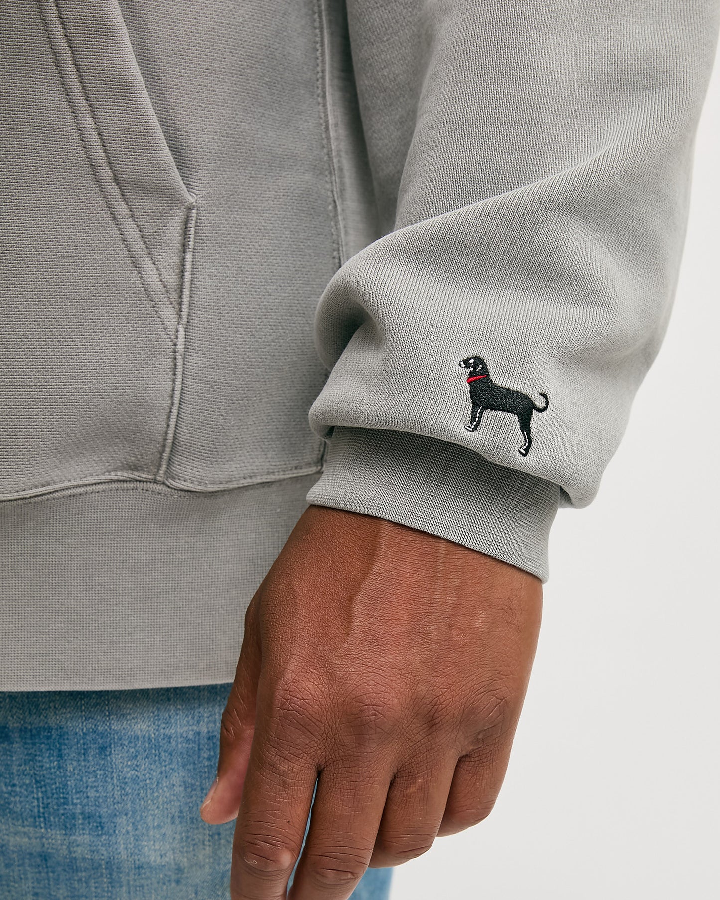 Mens Applique Fisherman Sweatshirt