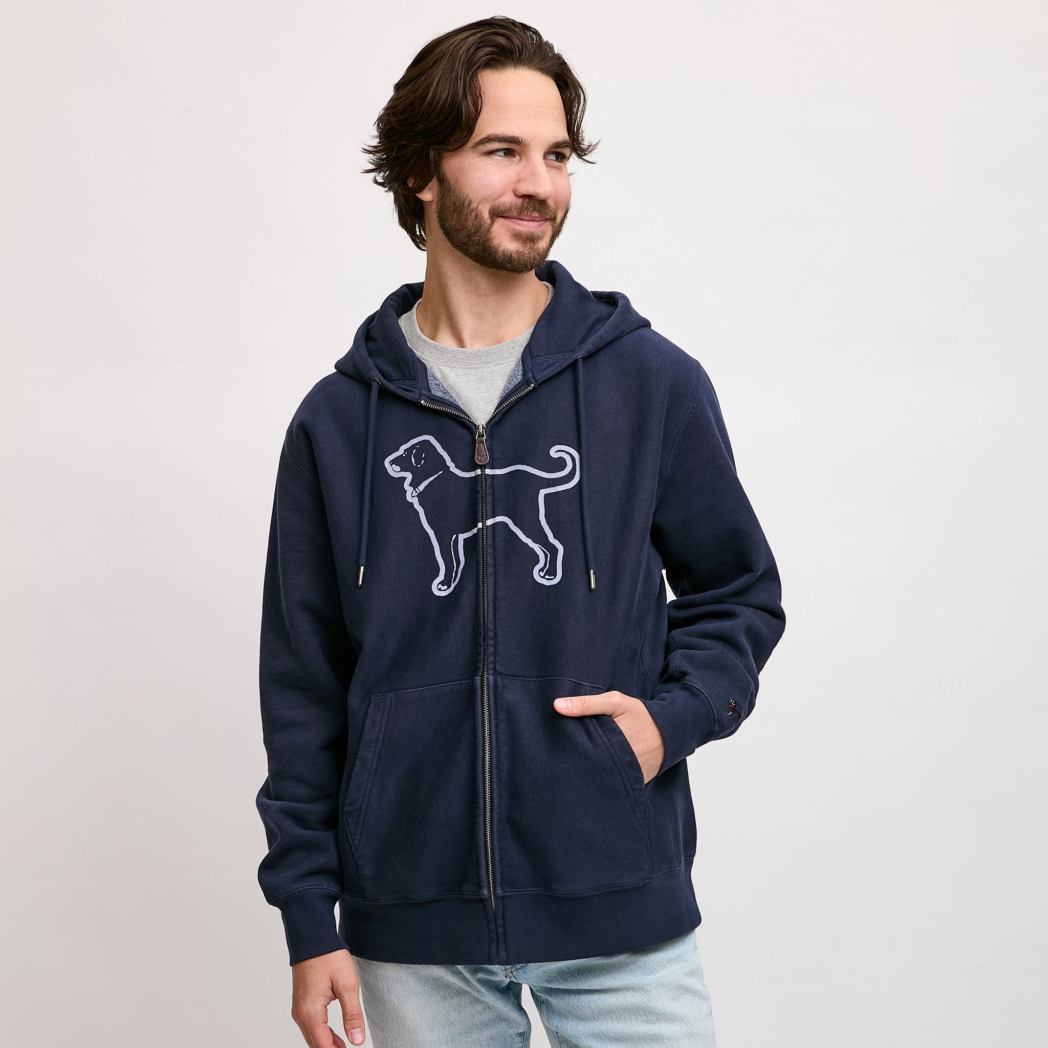 Adult Classic Heavyweight Full Zip Hoodie – The Black Dog