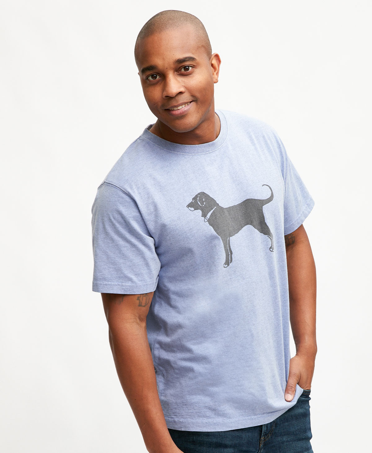 Black dog hot sale shirt