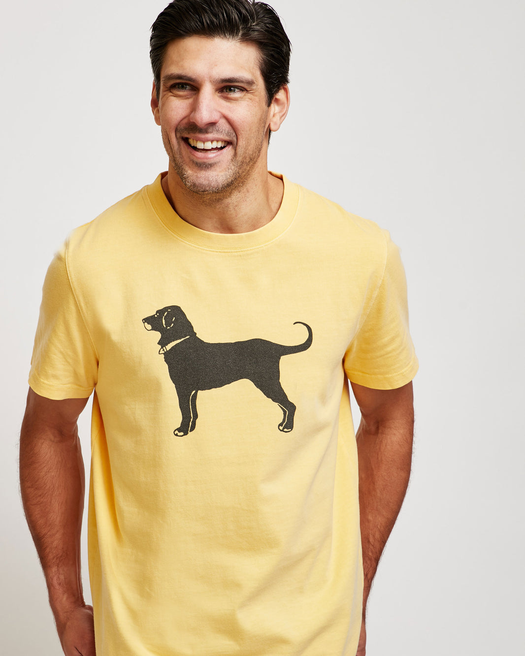 T-shirt The Black Dog Tavern Company – Gris Manches Longues – Homme Taille S – Coton