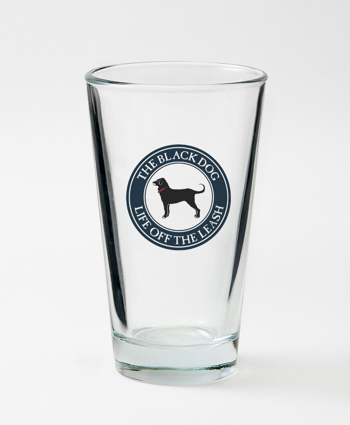 Black Dog Pint Glass 16oz