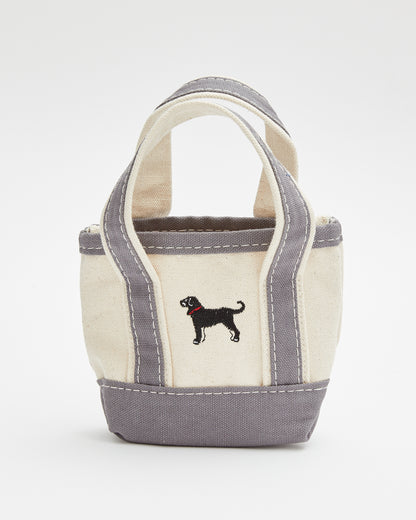 Black Dog Mini Boat Tote