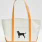 Canvas Black Dog Tote Bag