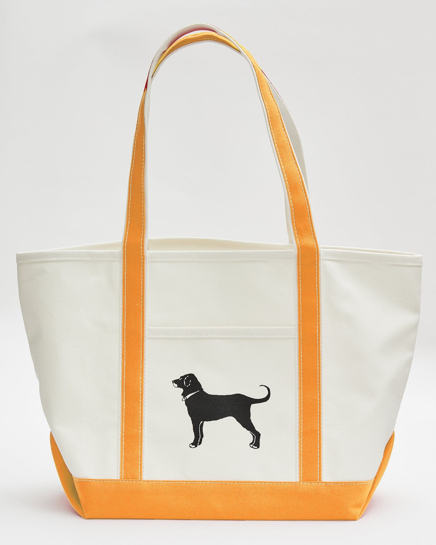 Canvas Black Dog Tote Bag