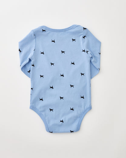 Lil Kids Mini Dog Longsleeve Onesie