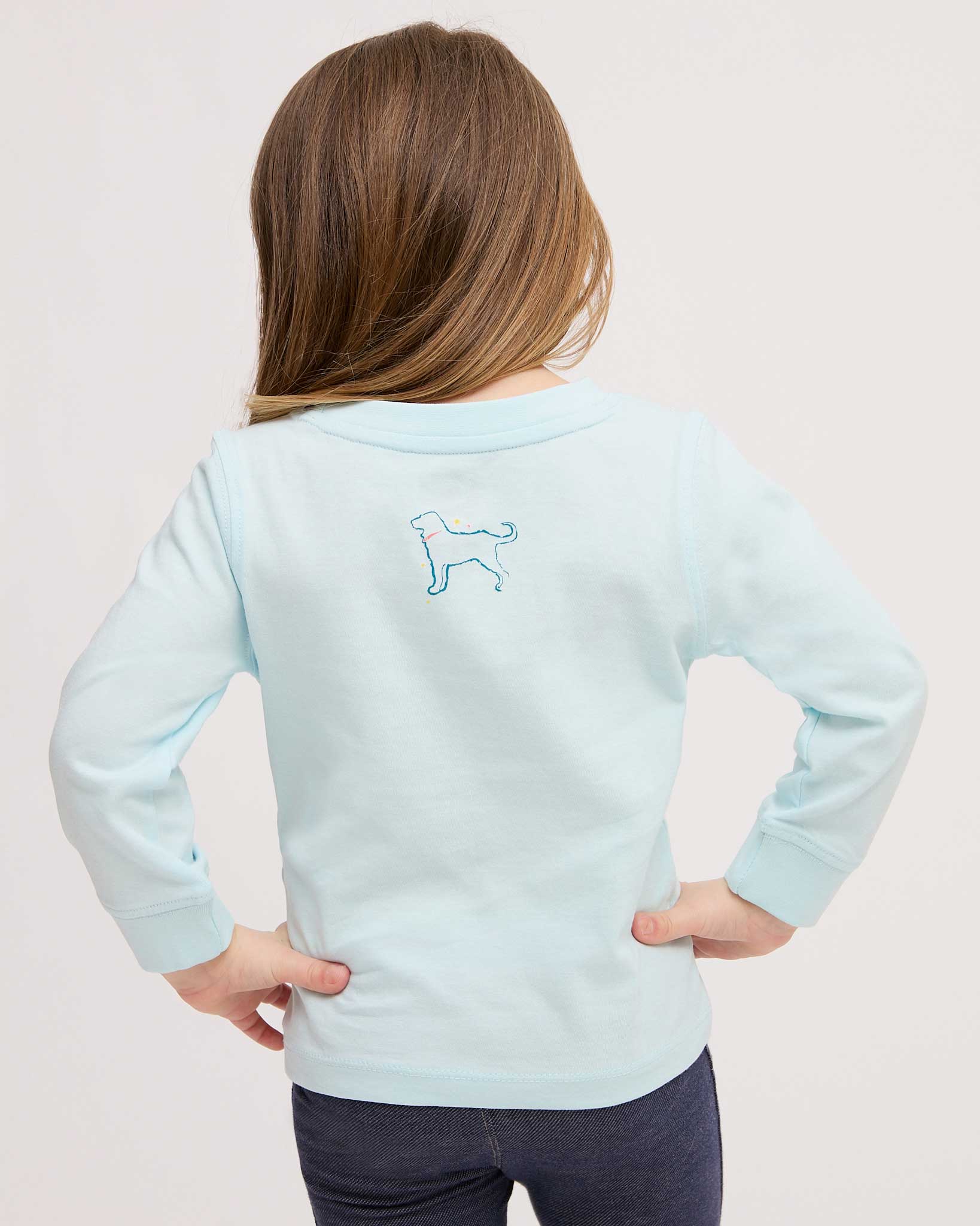 Lil Kids Woodcut Mermaid Classic Longsleeve Tee
