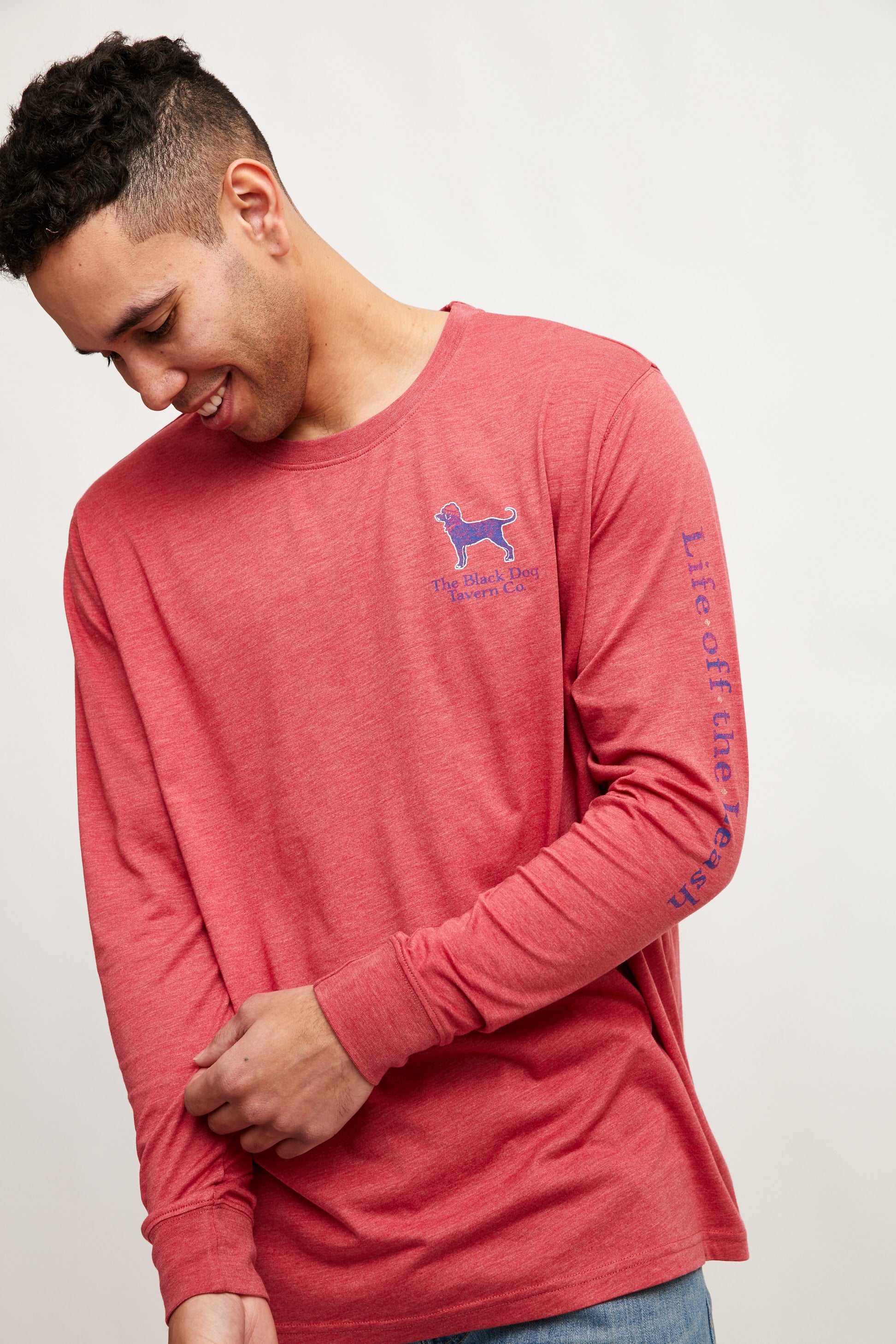 Long Sleeve Chris Tee - Black & Sand