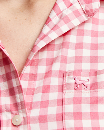 Ladies Gulf Check Longsleeve Shirt