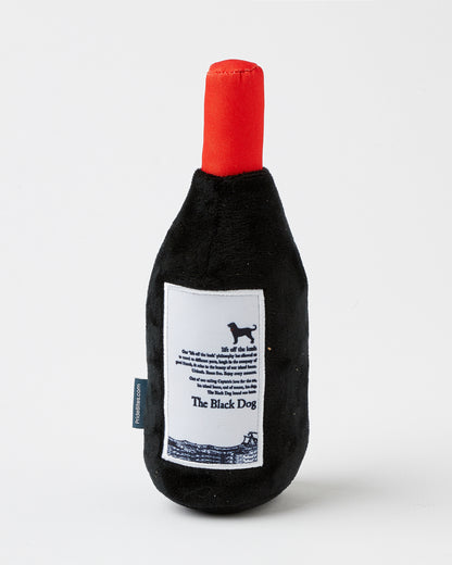 Wine Bottle Plush Dog Toy