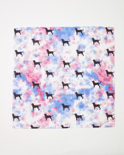 Black Dog Tie Dye Bandana