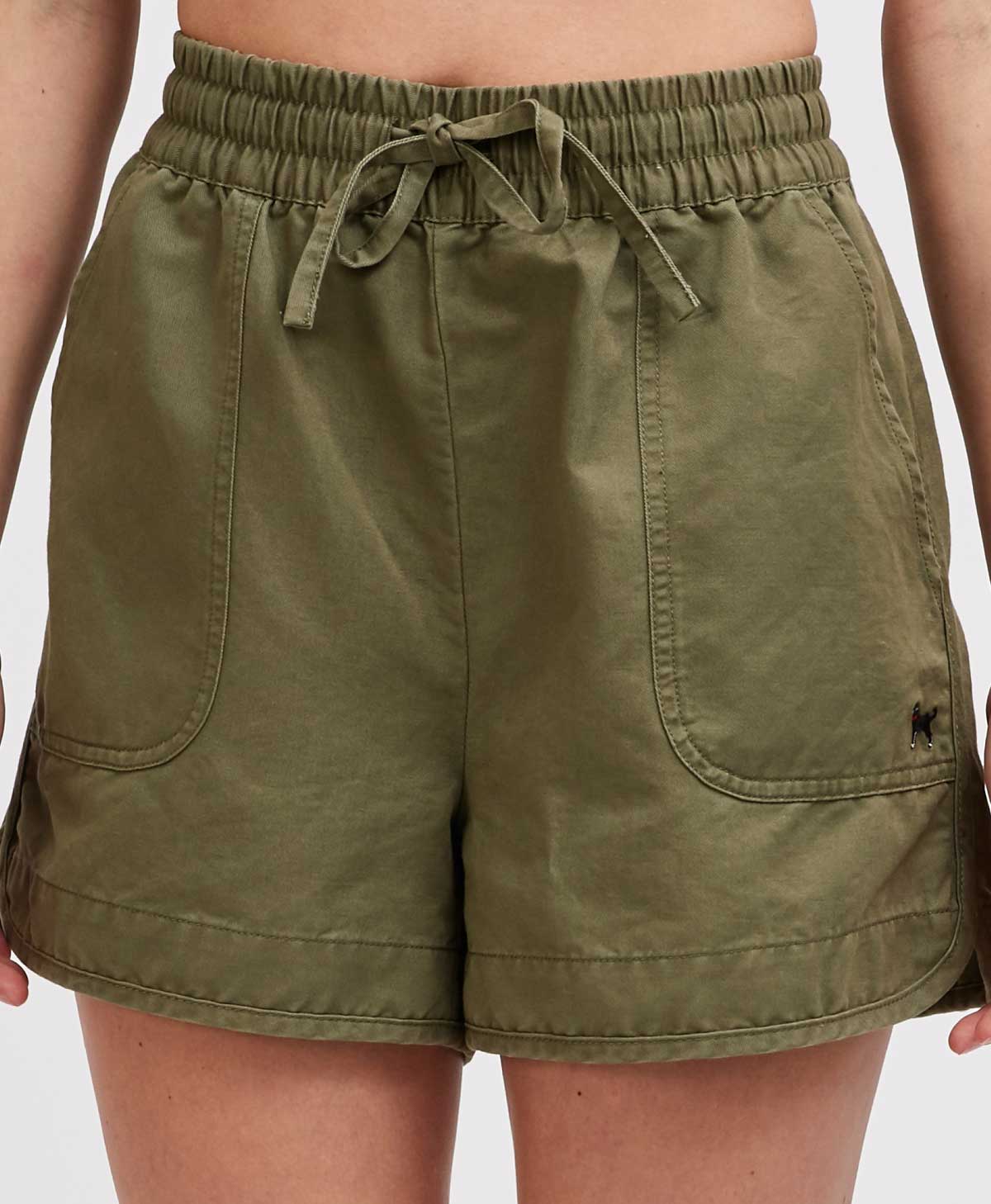 Ladies Silver Beach Pull On Shorts