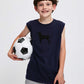 Kids Classic Sleeveless Tee (navy)