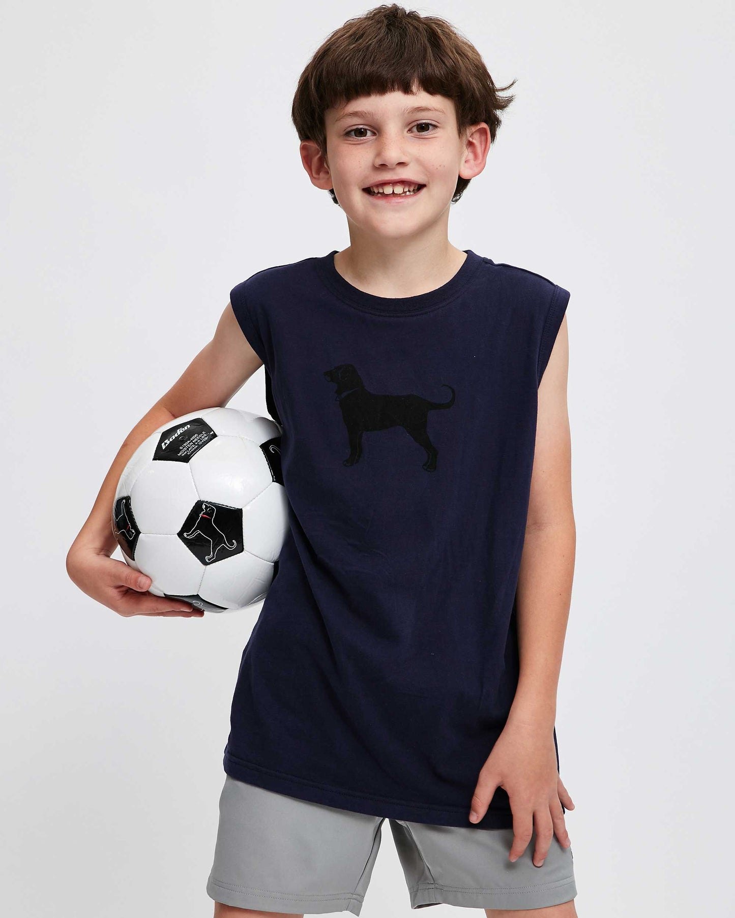 Kids Classic Sleeveless Tee (navy)