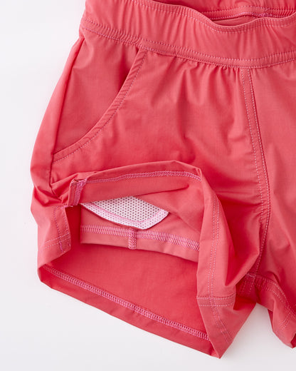 Girls Black Dog Swim Shorts