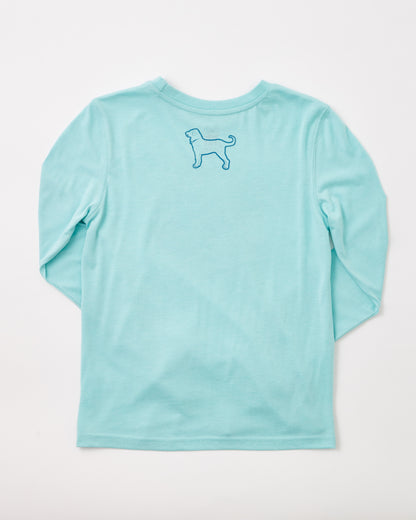 Kids Washburn Blue Swell Longsleeve Tee