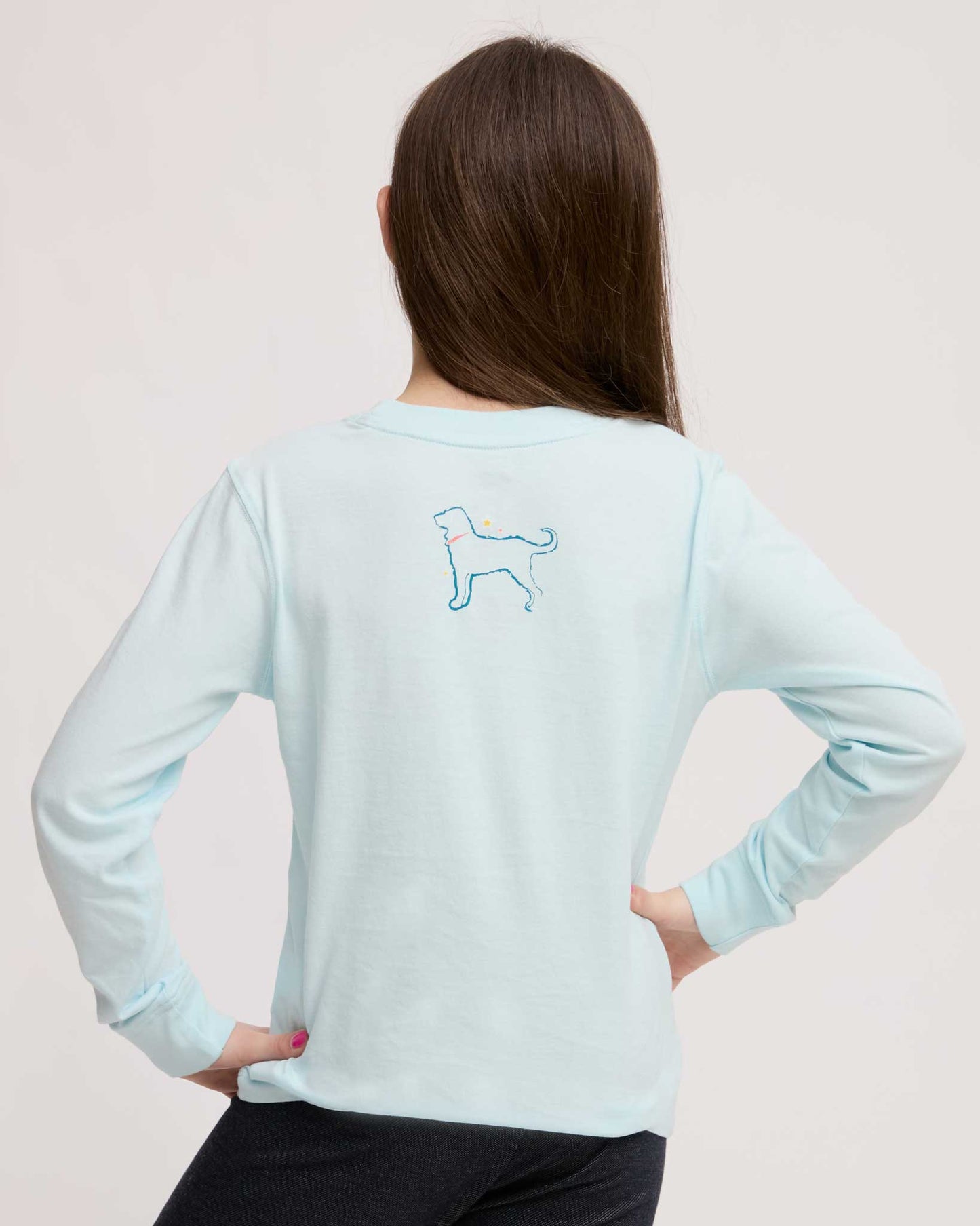 Kids Woodcut Mermaid Classic Longsleeve Tee