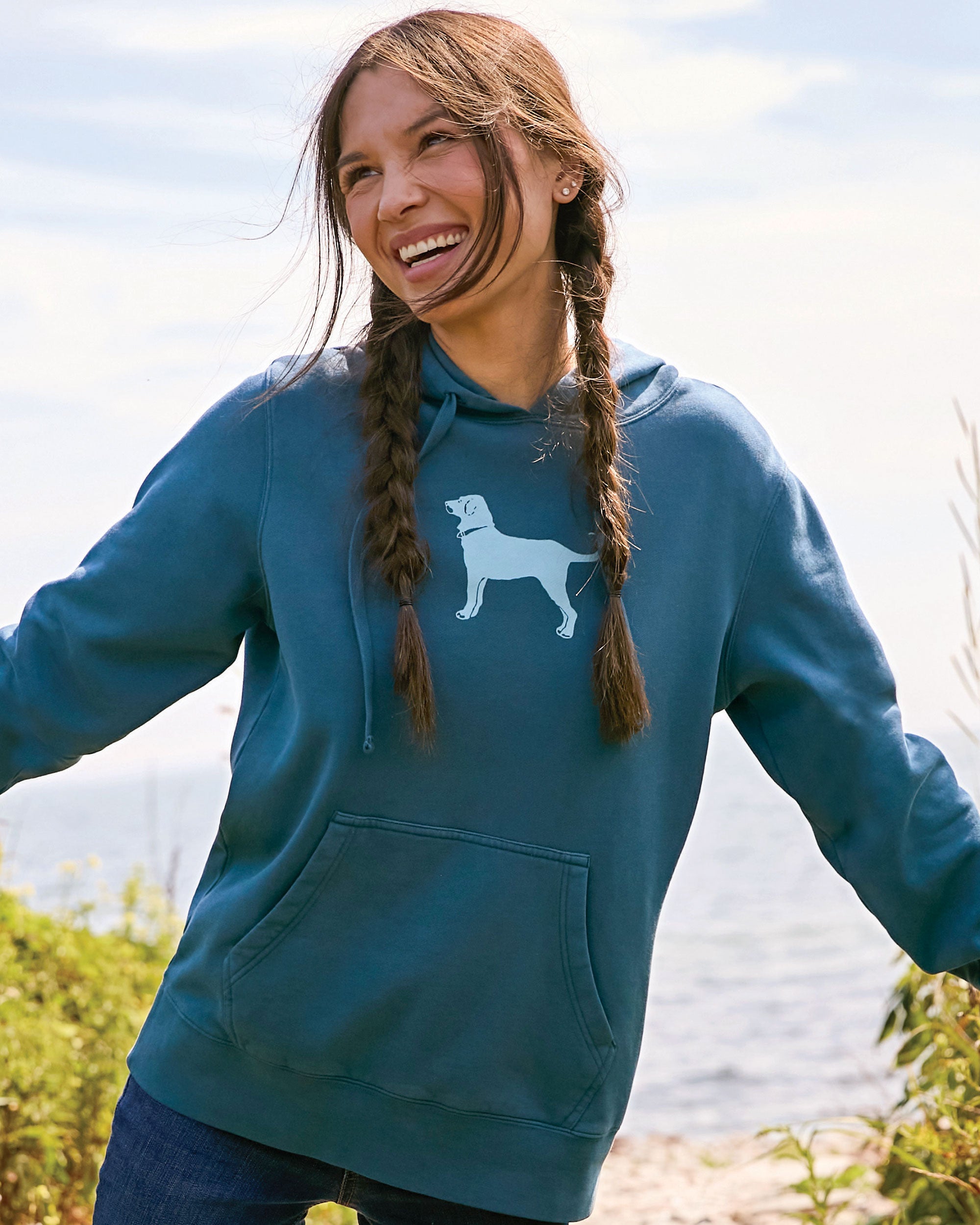 Ladies Classic Hoodie Sweatshirt – The Black Dog